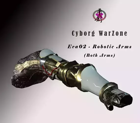 Cyborg Warzone - Eva02 - Robitic Arms Low-poly 3D model