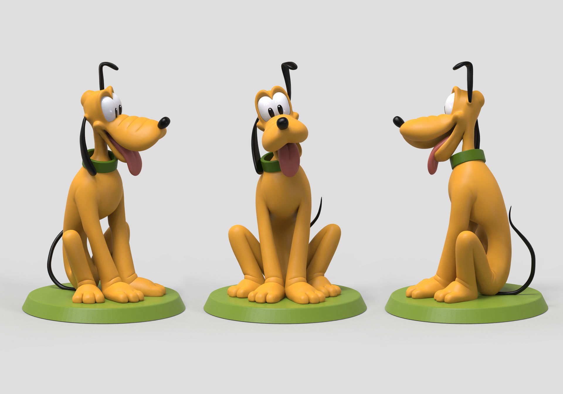 pluto dog 3D print model_1