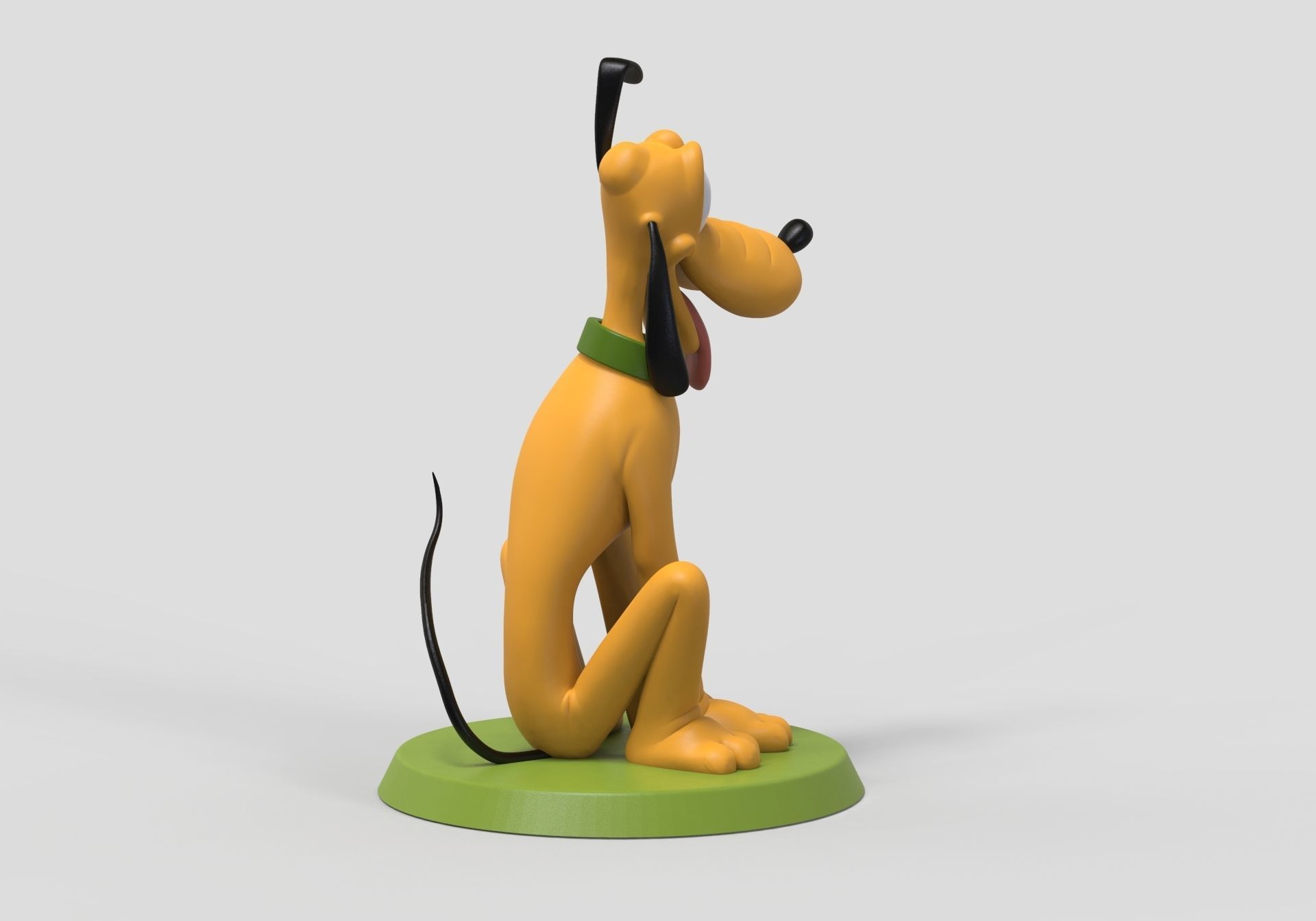 pluto dog 3D print model_10