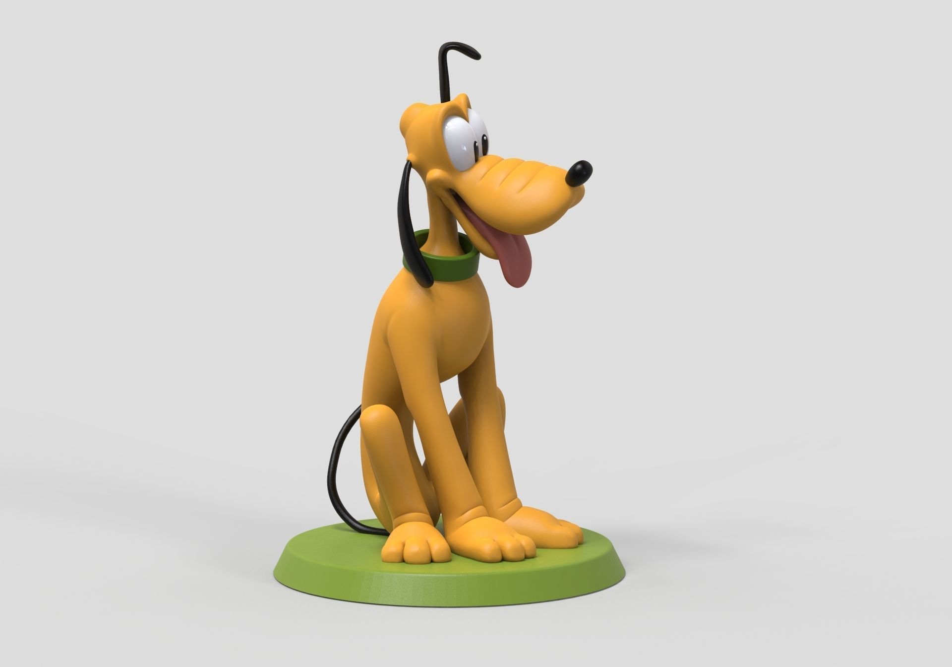 pluto dog 3D print model_11