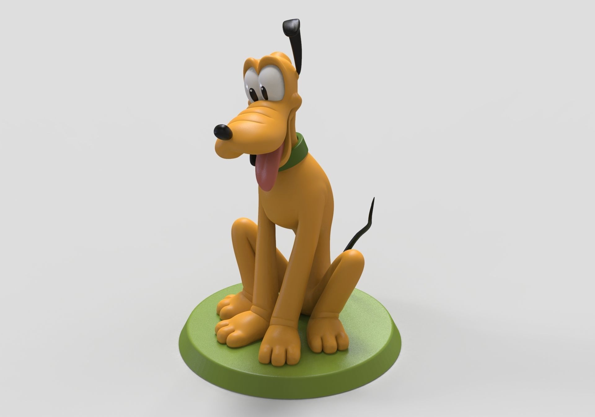 pluto dog 3D print model_4