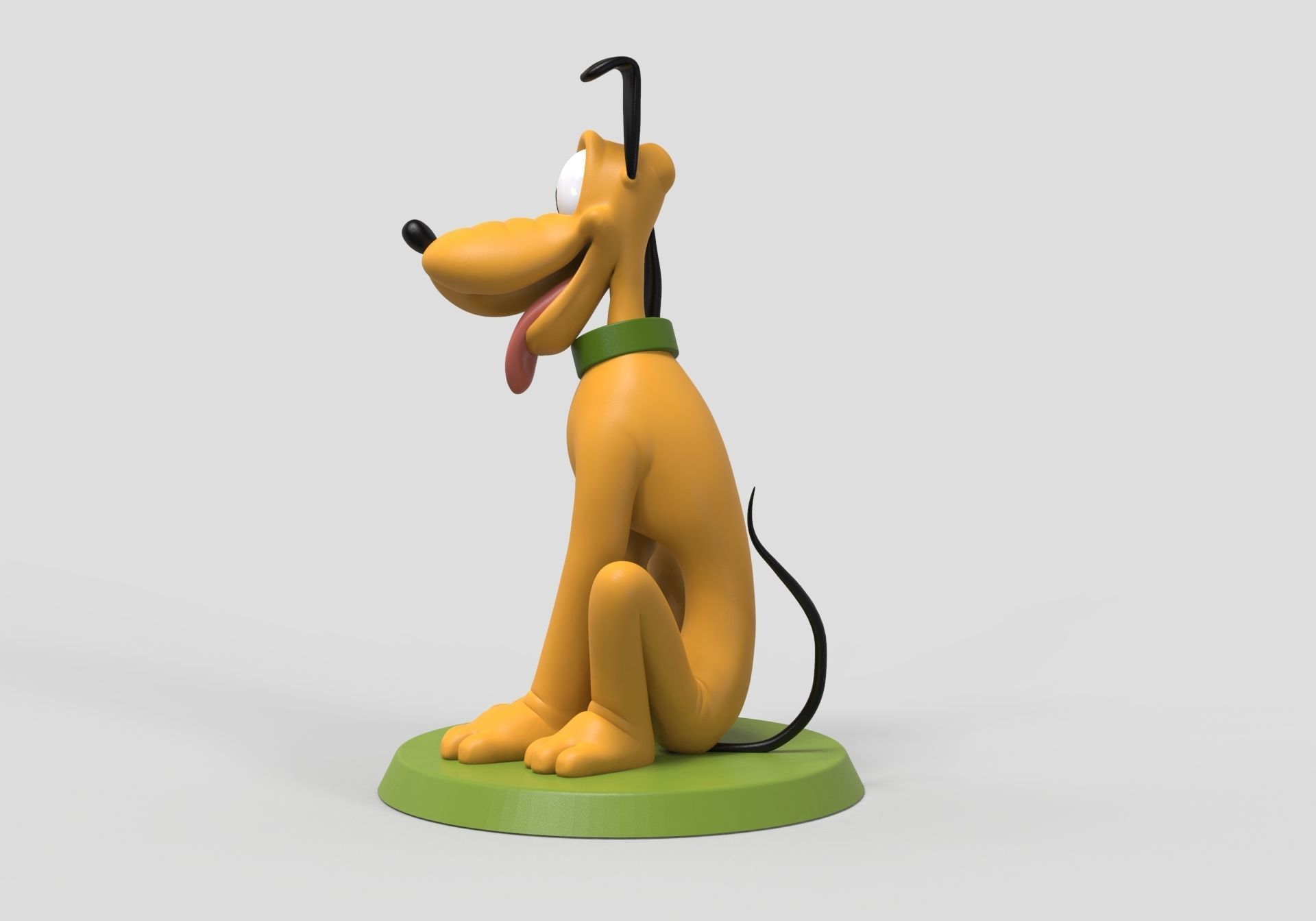pluto dog 3D print model_7