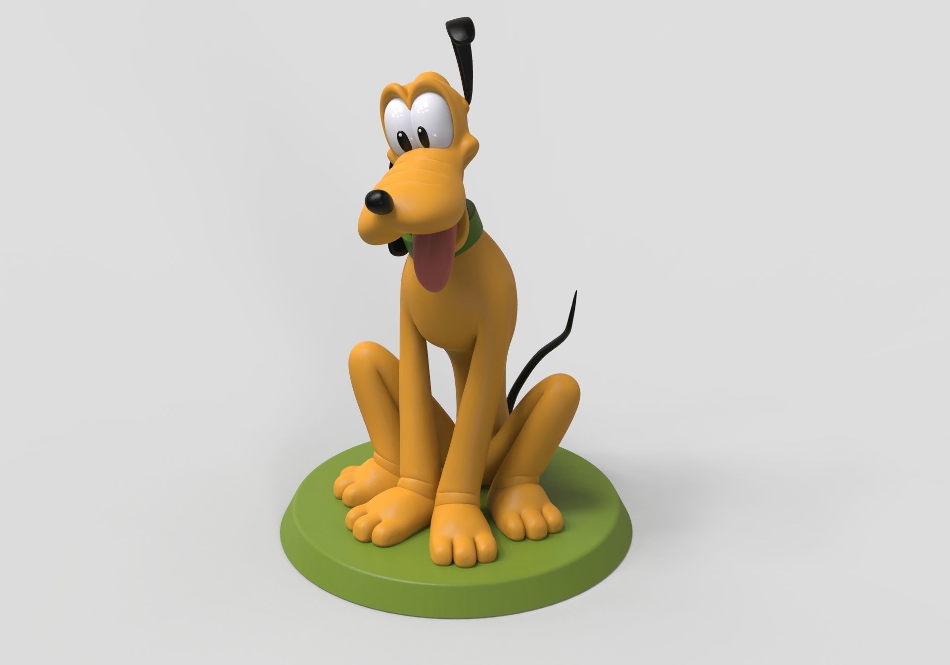 pluto dog 3D print model_12