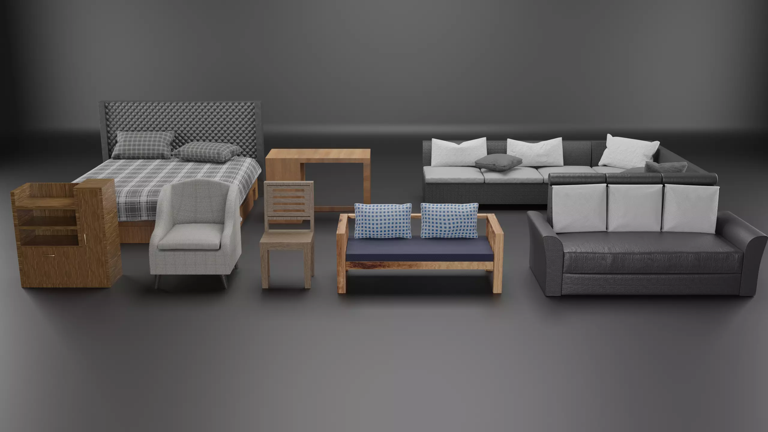 Furniture sofa bed Free 3D model