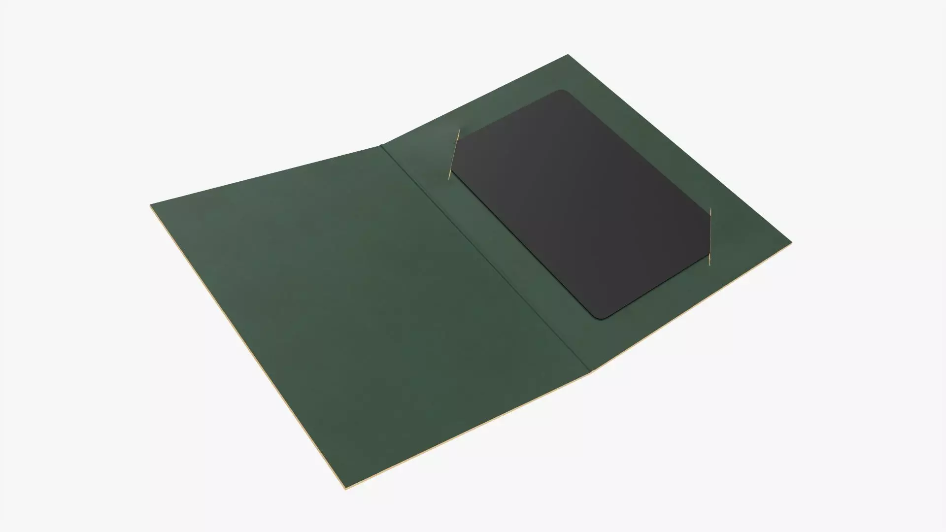 Gift card with cover mockup 3D model_0