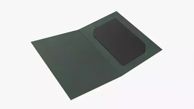 Gift card with cover mockup