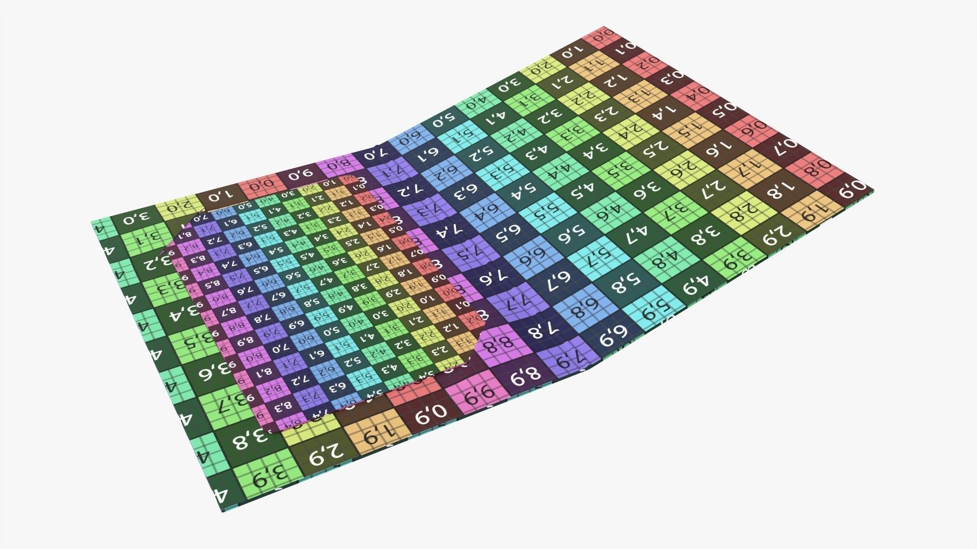 Gift card with cover mockup 3D model_9