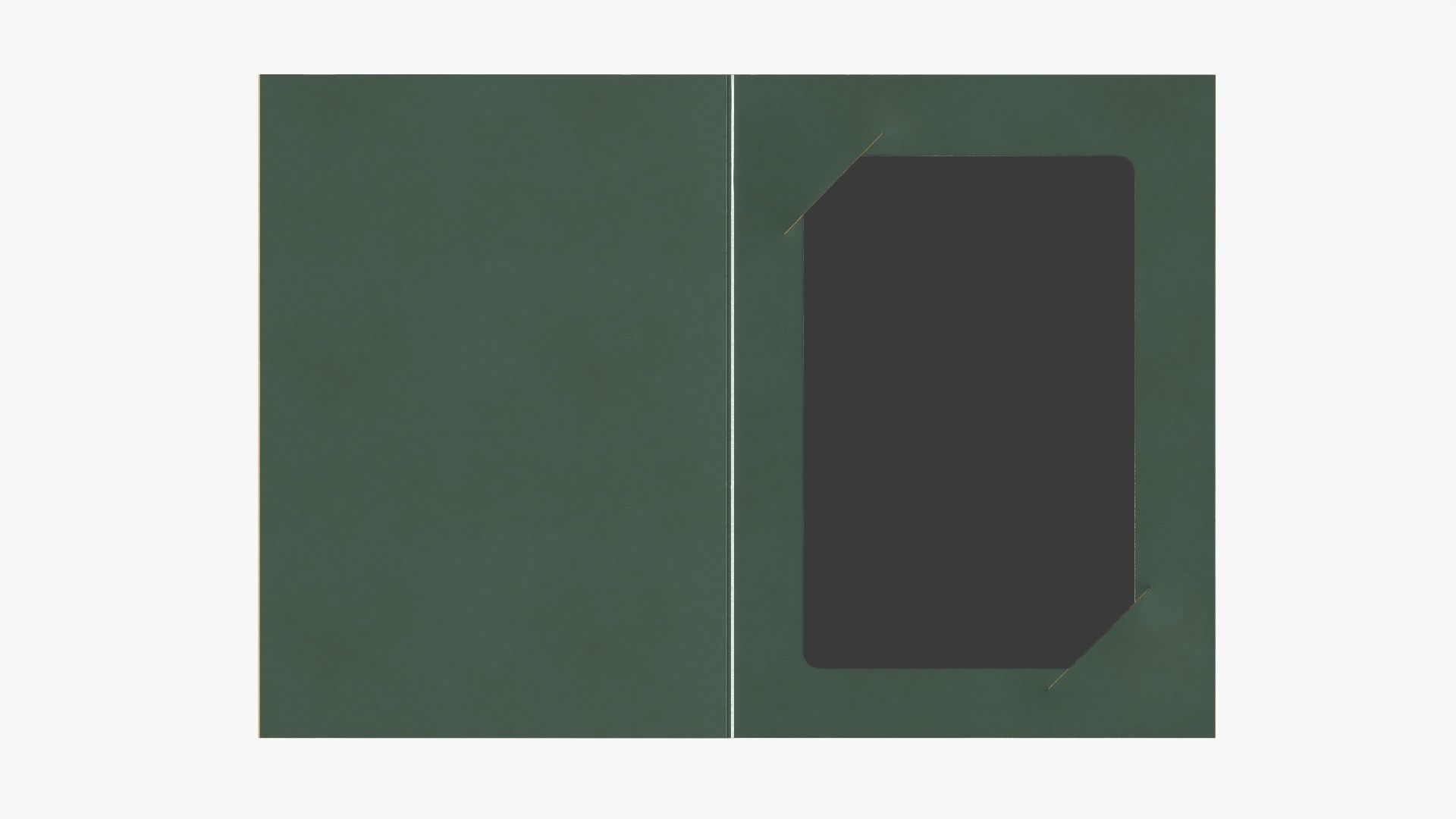 Gift card with cover mockup 3D model_4