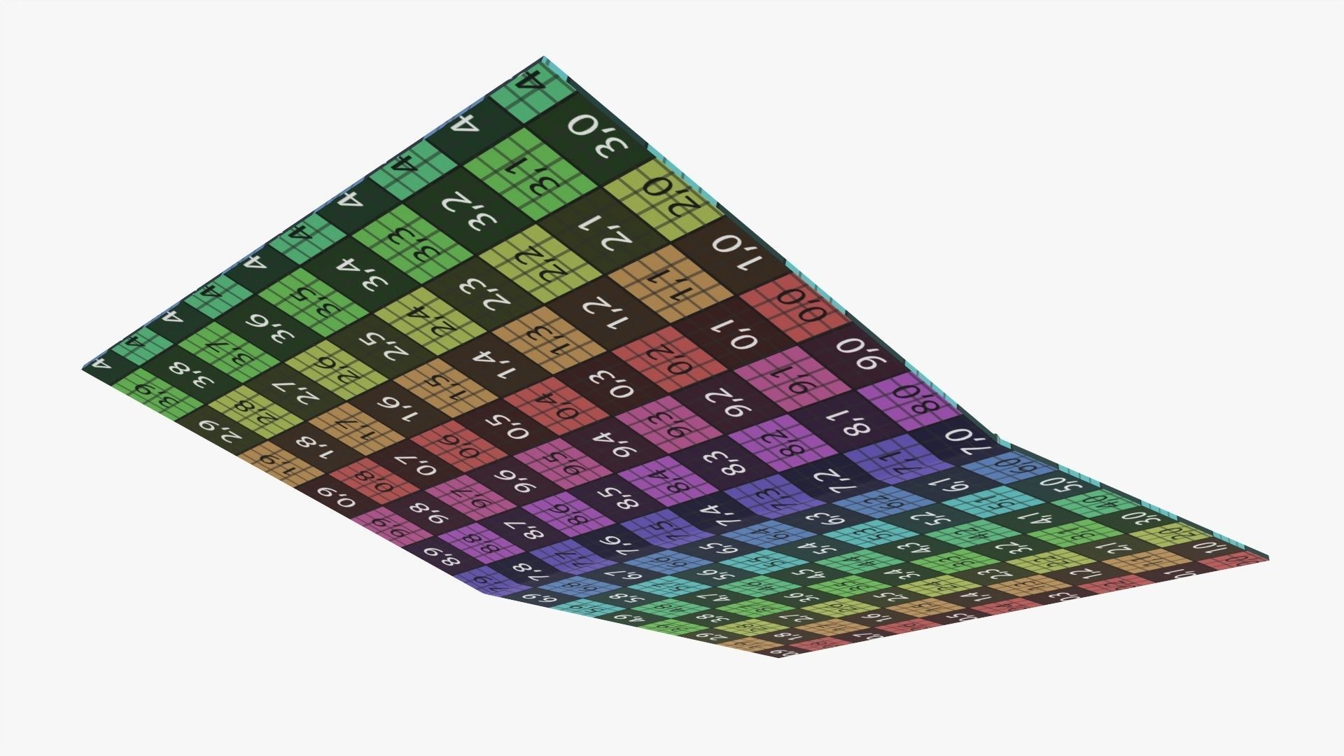 Gift card with cover mockup 3D model_10