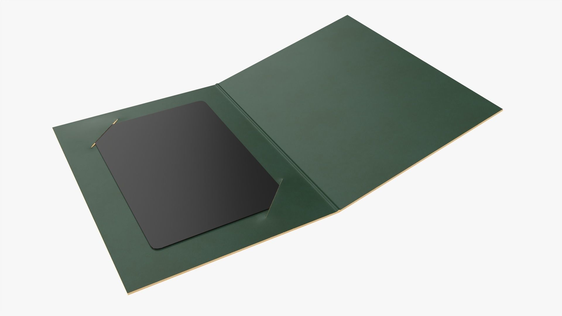 Gift card with cover mockup 3D model_1