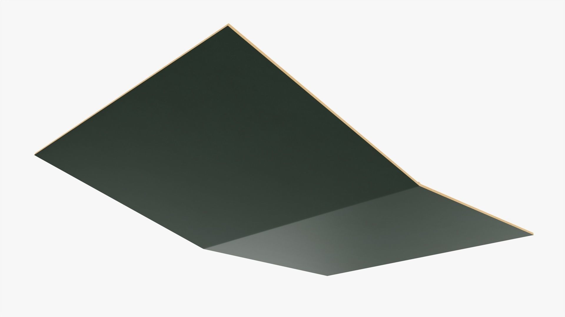 Gift card with cover mockup 3D model_2