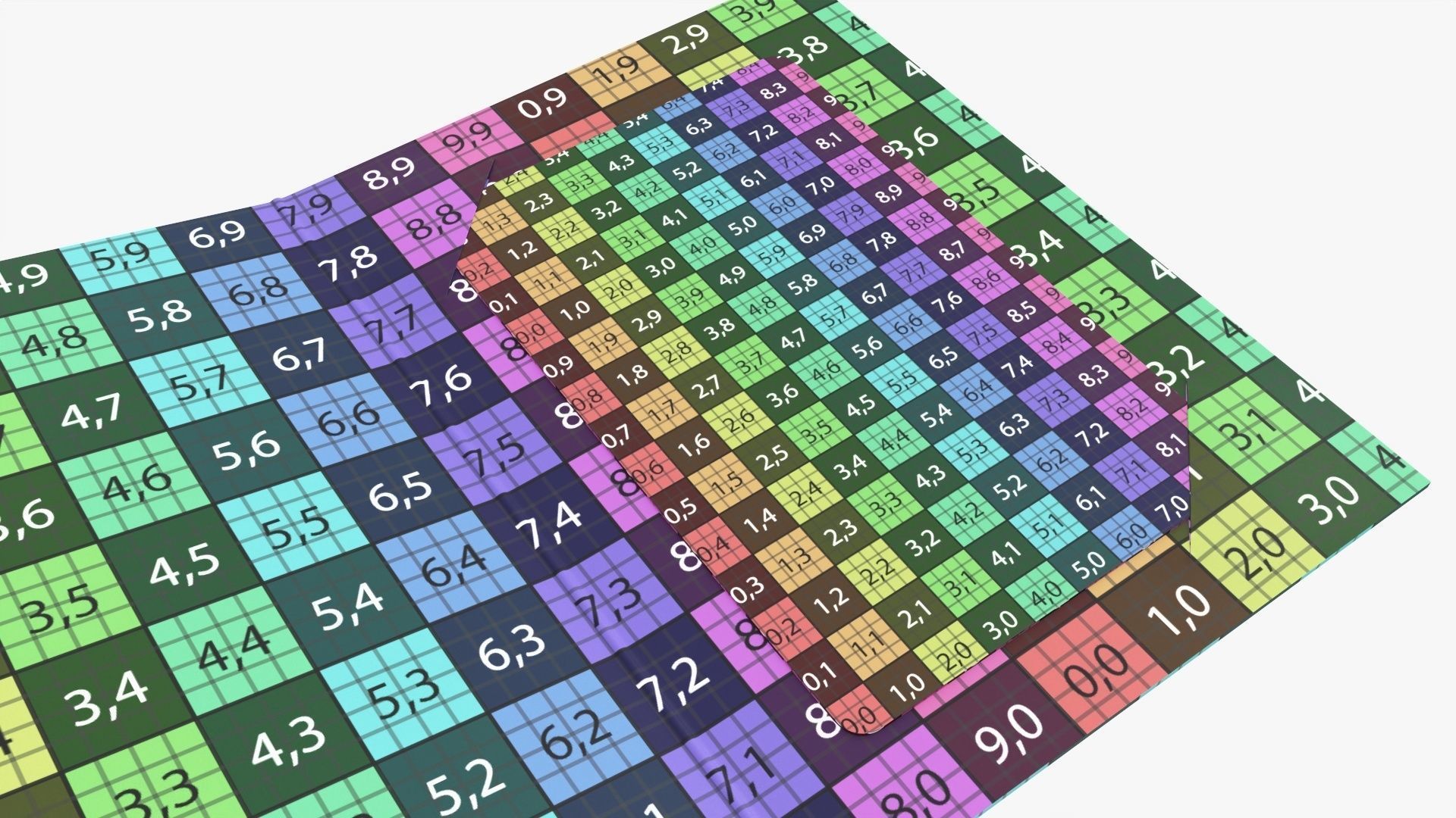 Gift card with cover mockup 3D model_8