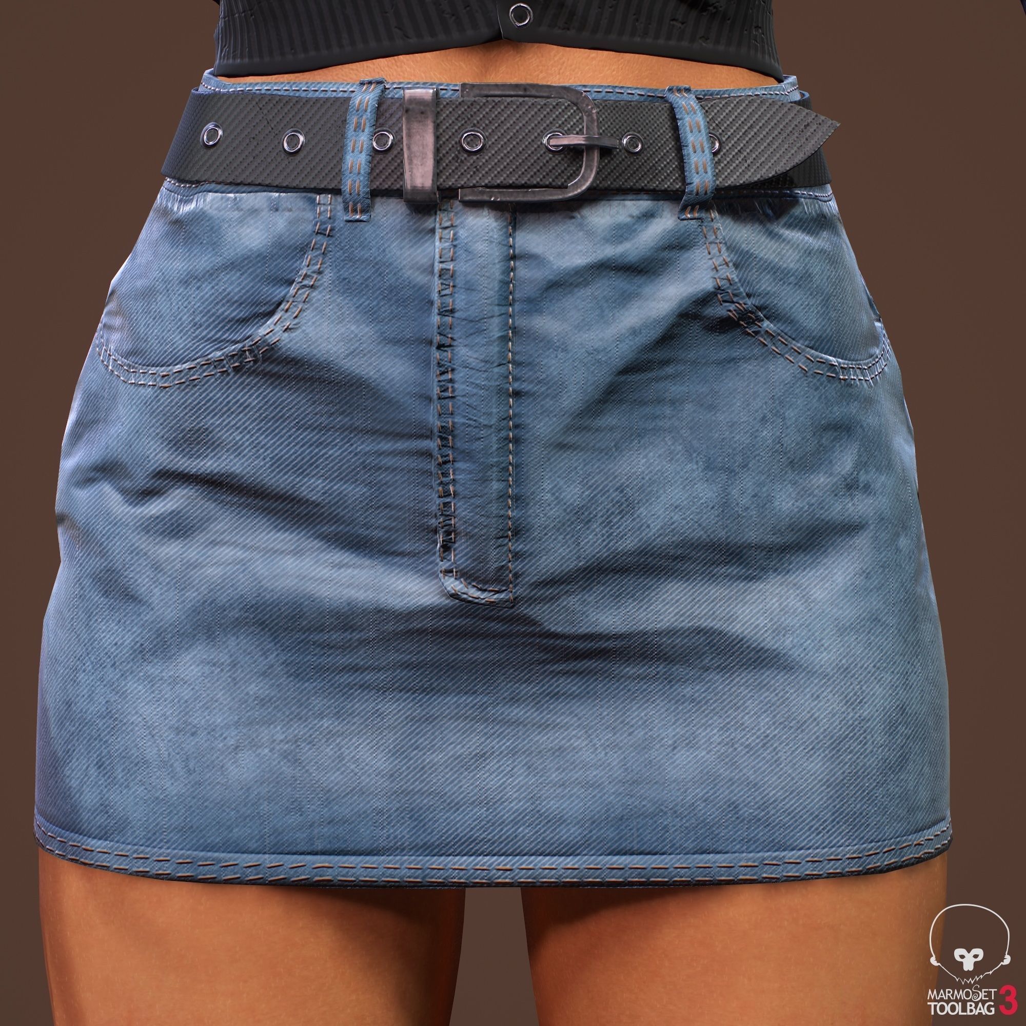 Teenage girl 3D model_33