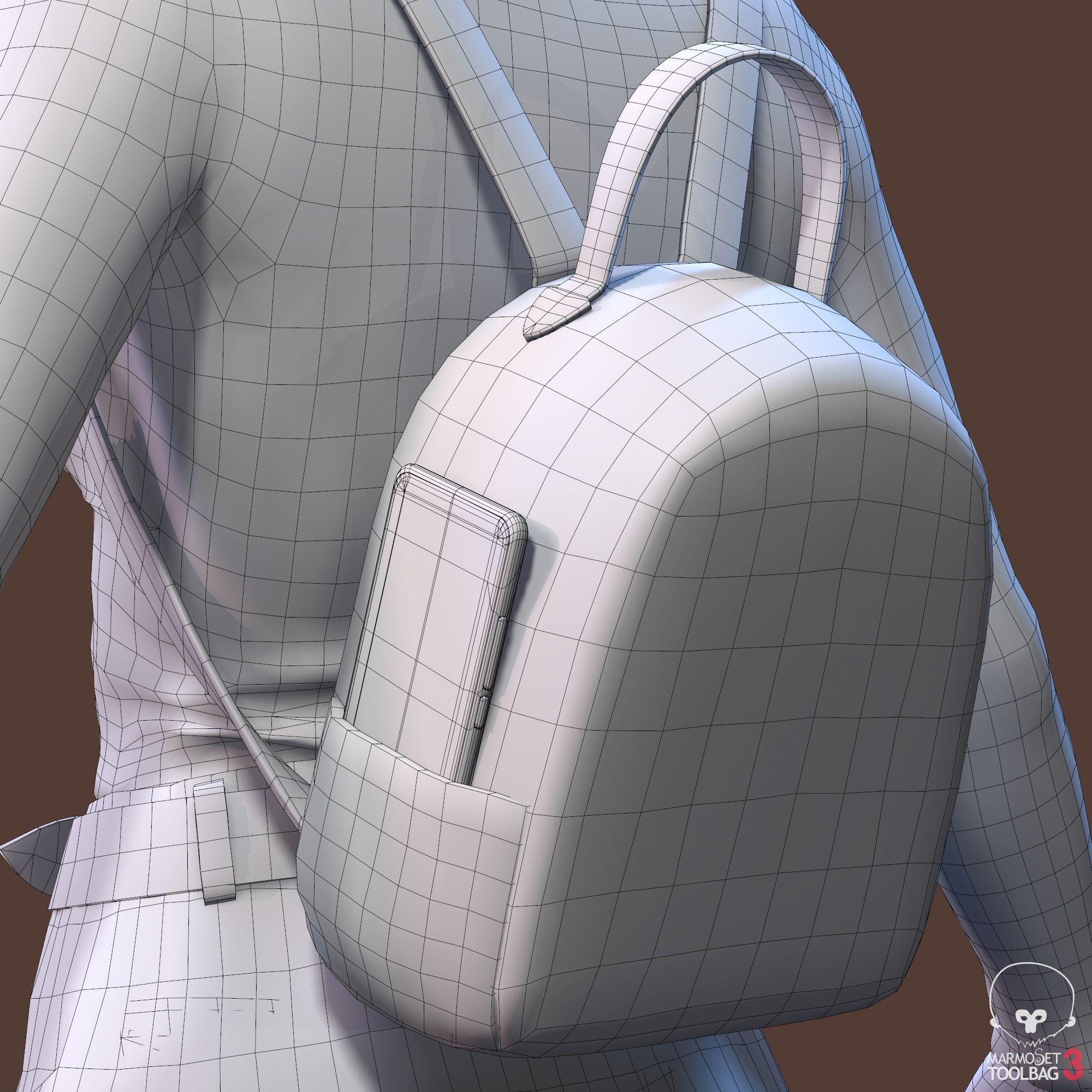 Teenage girl 3D model_44