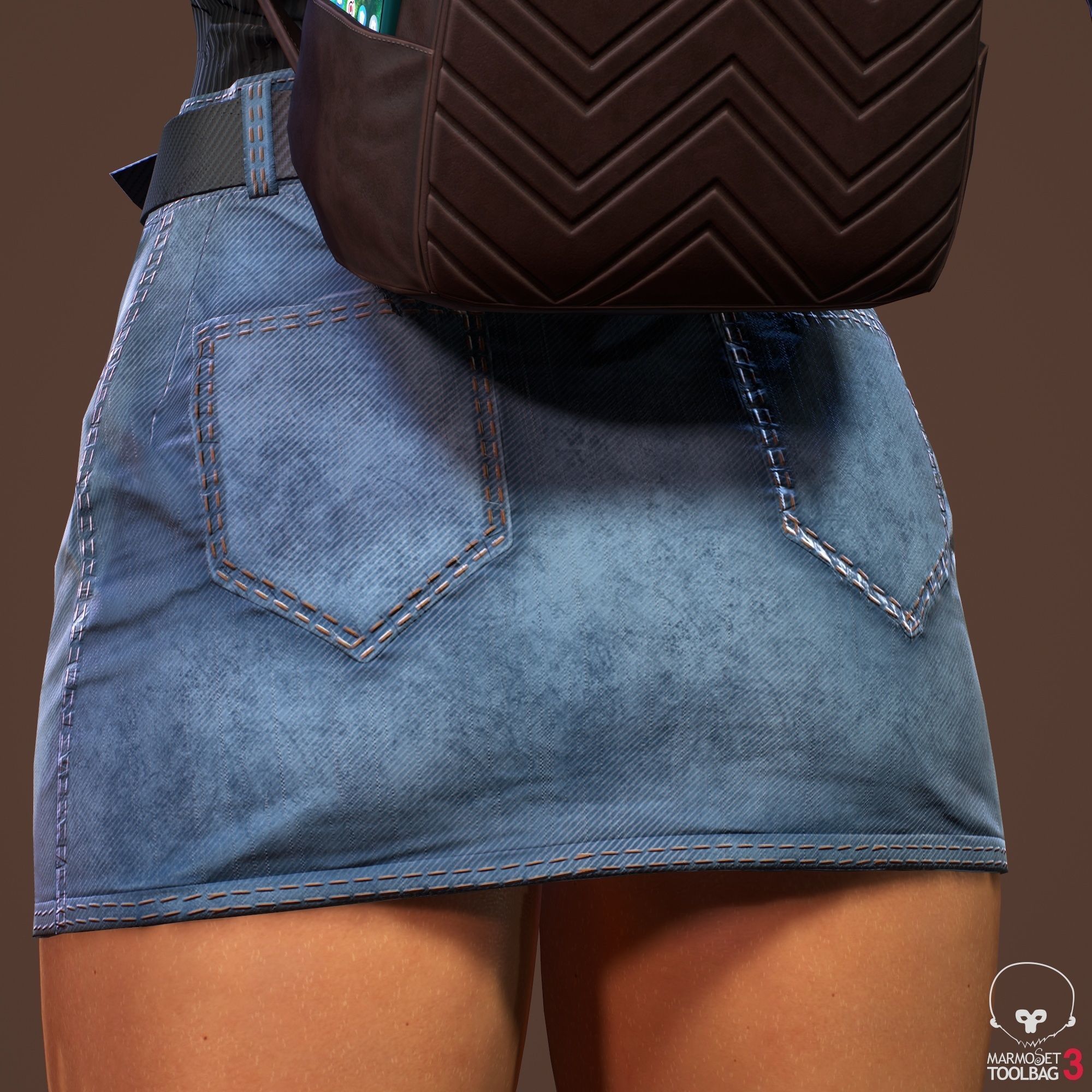 Teenage girl 3D model_34