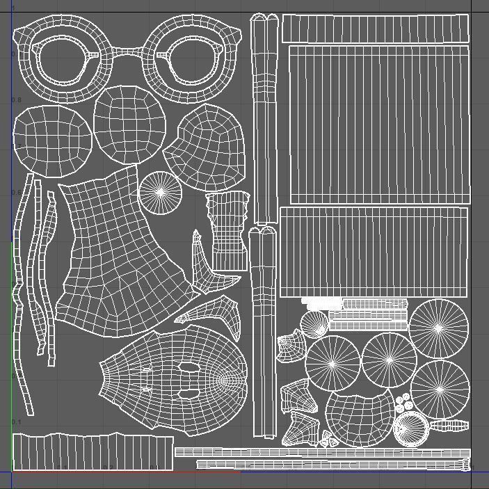 Teenage girl 3D model_49