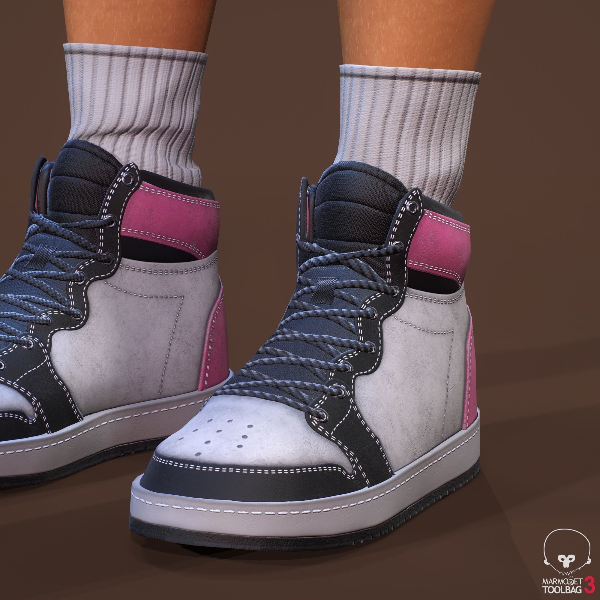 Teenage girl 3D model_37