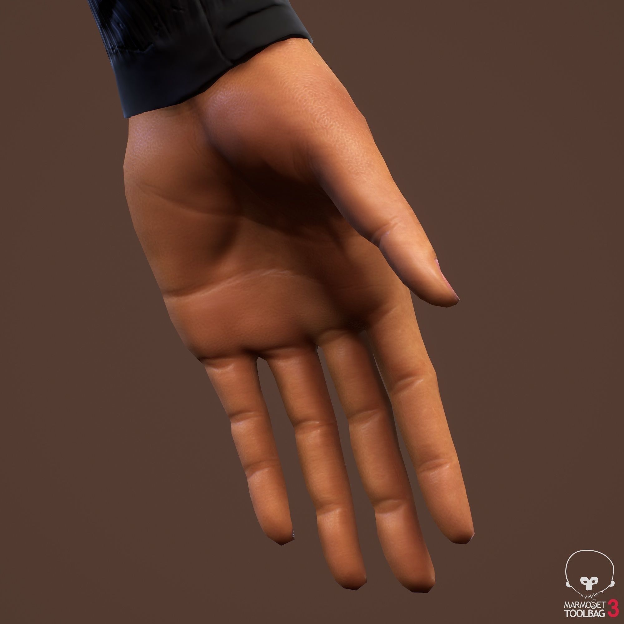 Teenage girl 3D model_36