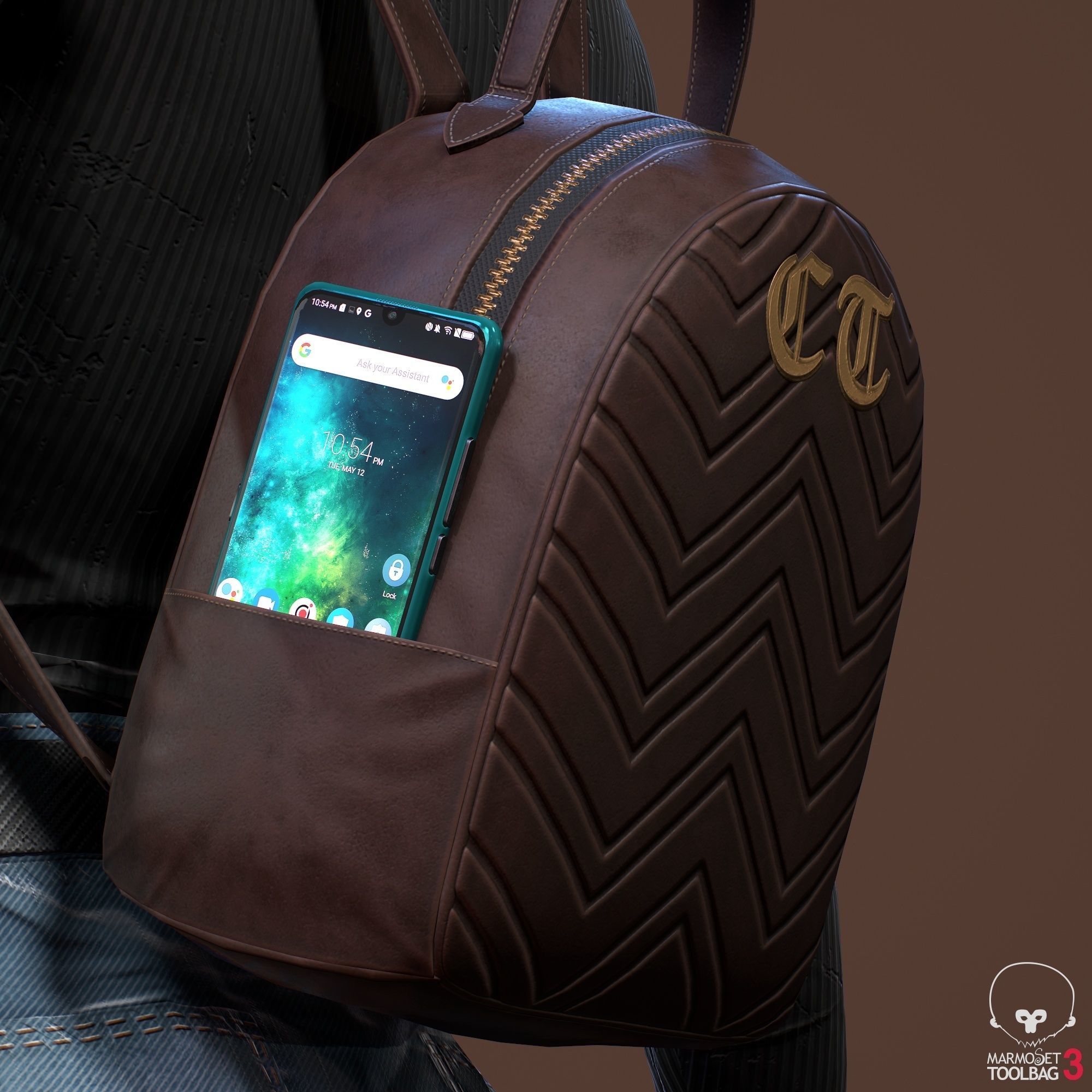 Teenage girl 3D model_32