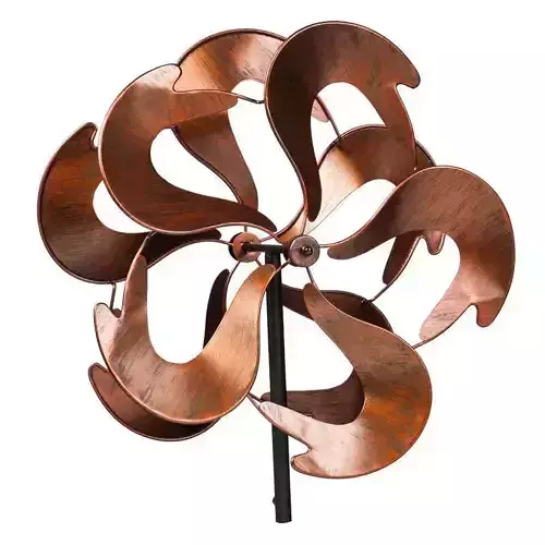 Copper Barlowe Contained Energy Wind Rotator 3D model