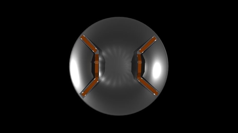 Captain America Shield Low-poly 3D model_1