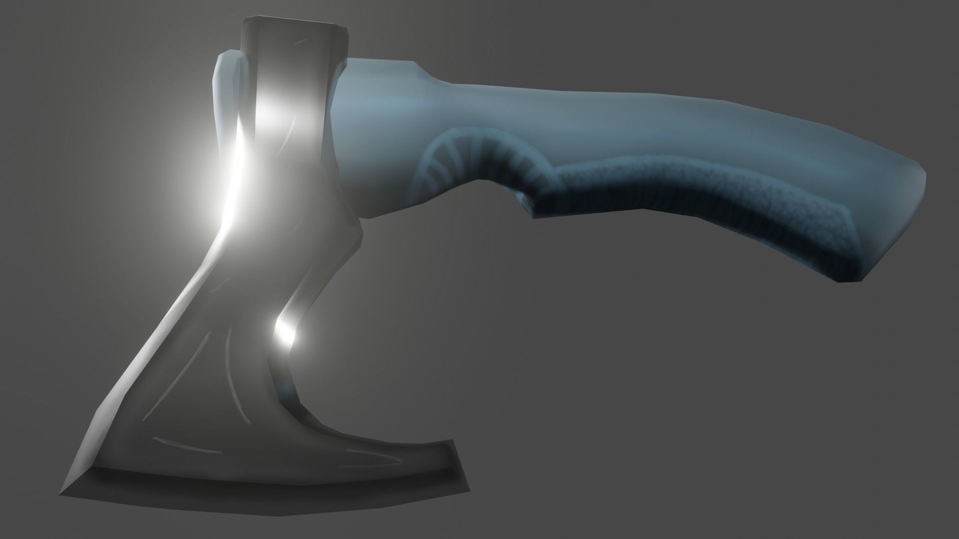 SCI-FI Sawed-off shotgun Low-poly 3D model_23