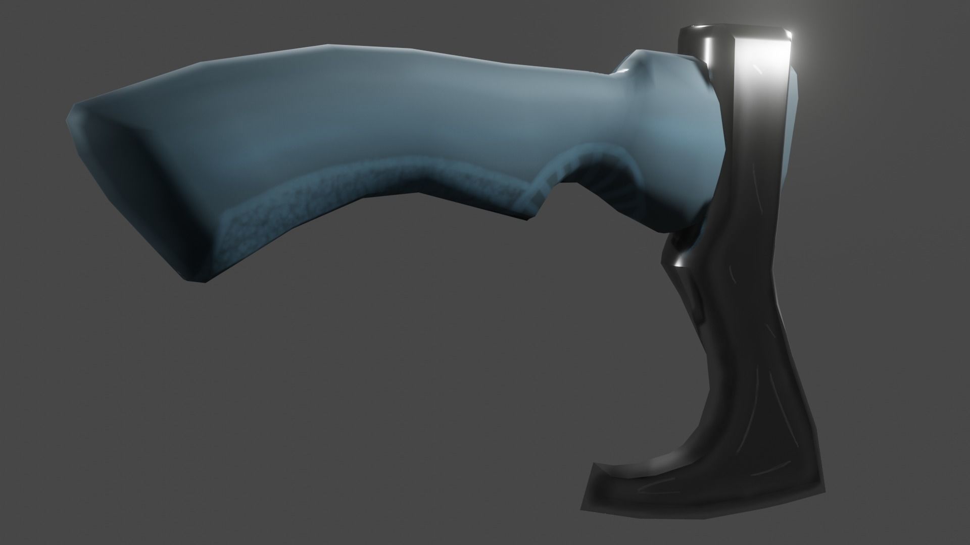 SCI-FI Sawed-off shotgun Low-poly 3D model_21