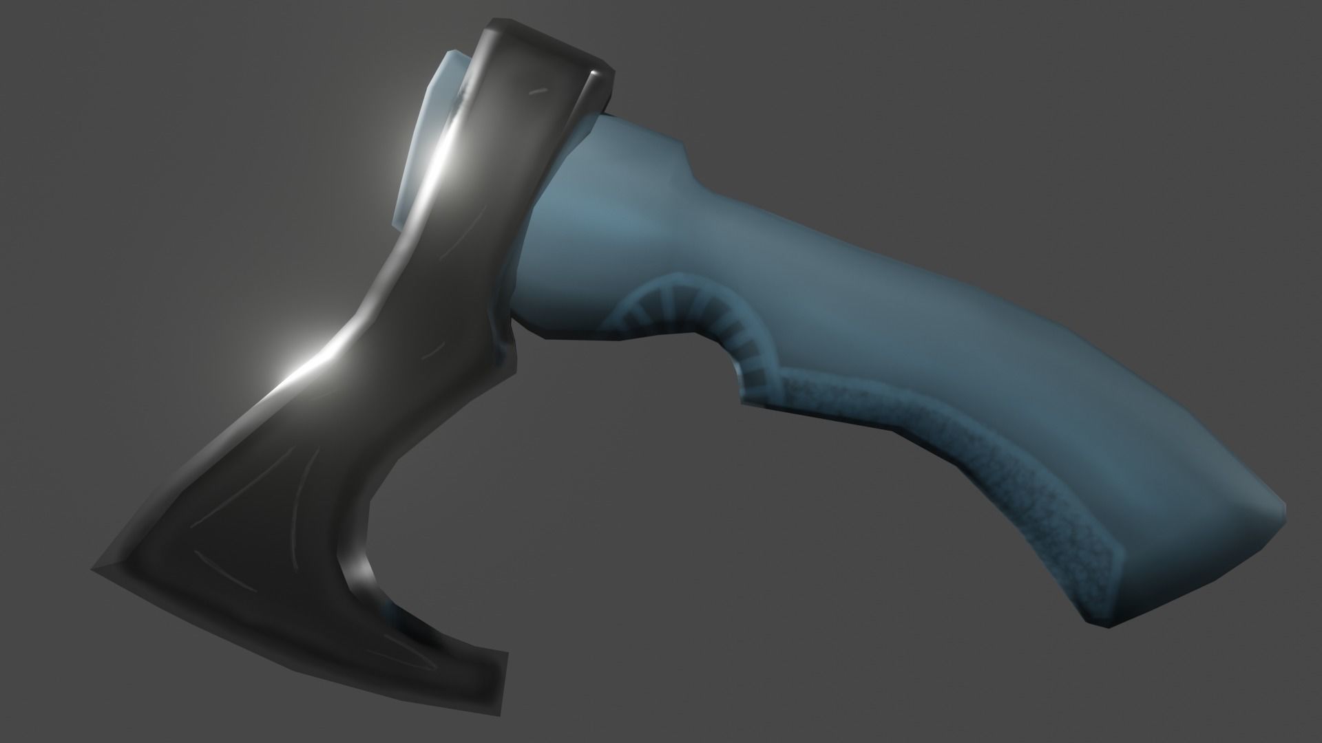 SCI-FI Sawed-off shotgun Low-poly 3D model_27