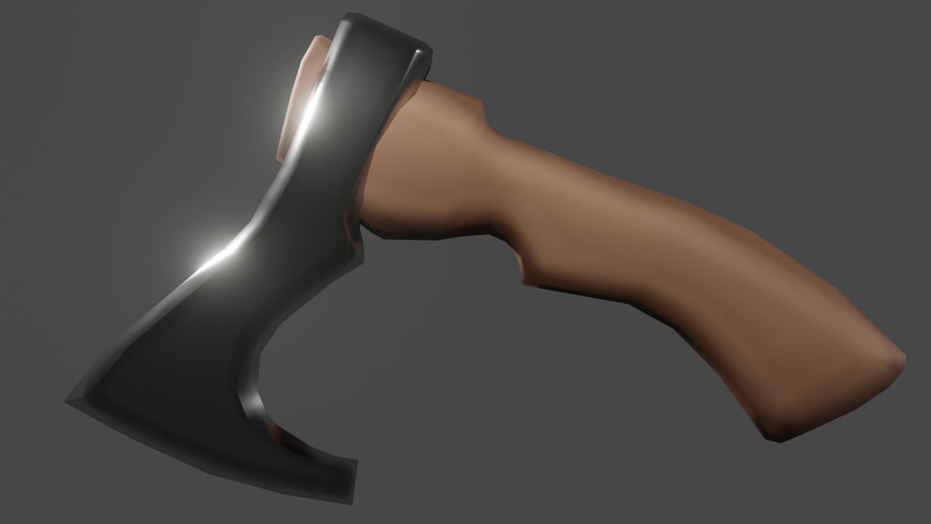 SCI-FI Sawed-off shotgun Low-poly 3D model_25