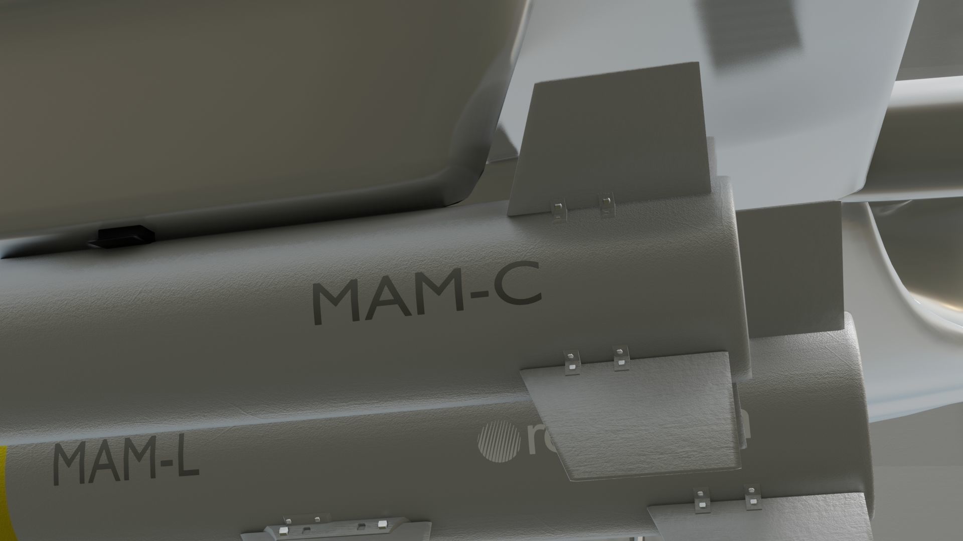 MAM L and MAM C    Micro Smart Munition  Bomb Low-poly 3D model_3