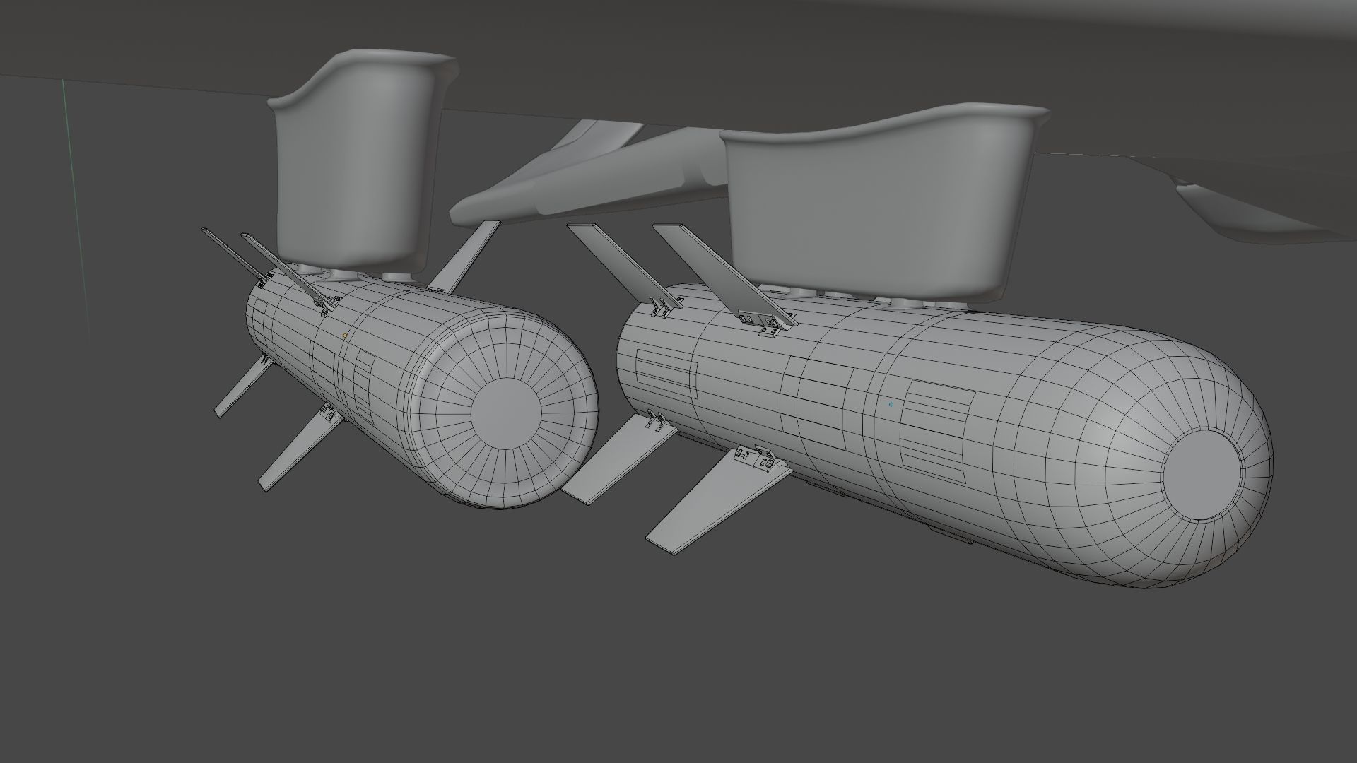 MAM L and MAM C    Micro Smart Munition  Bomb Low-poly 3D model_7