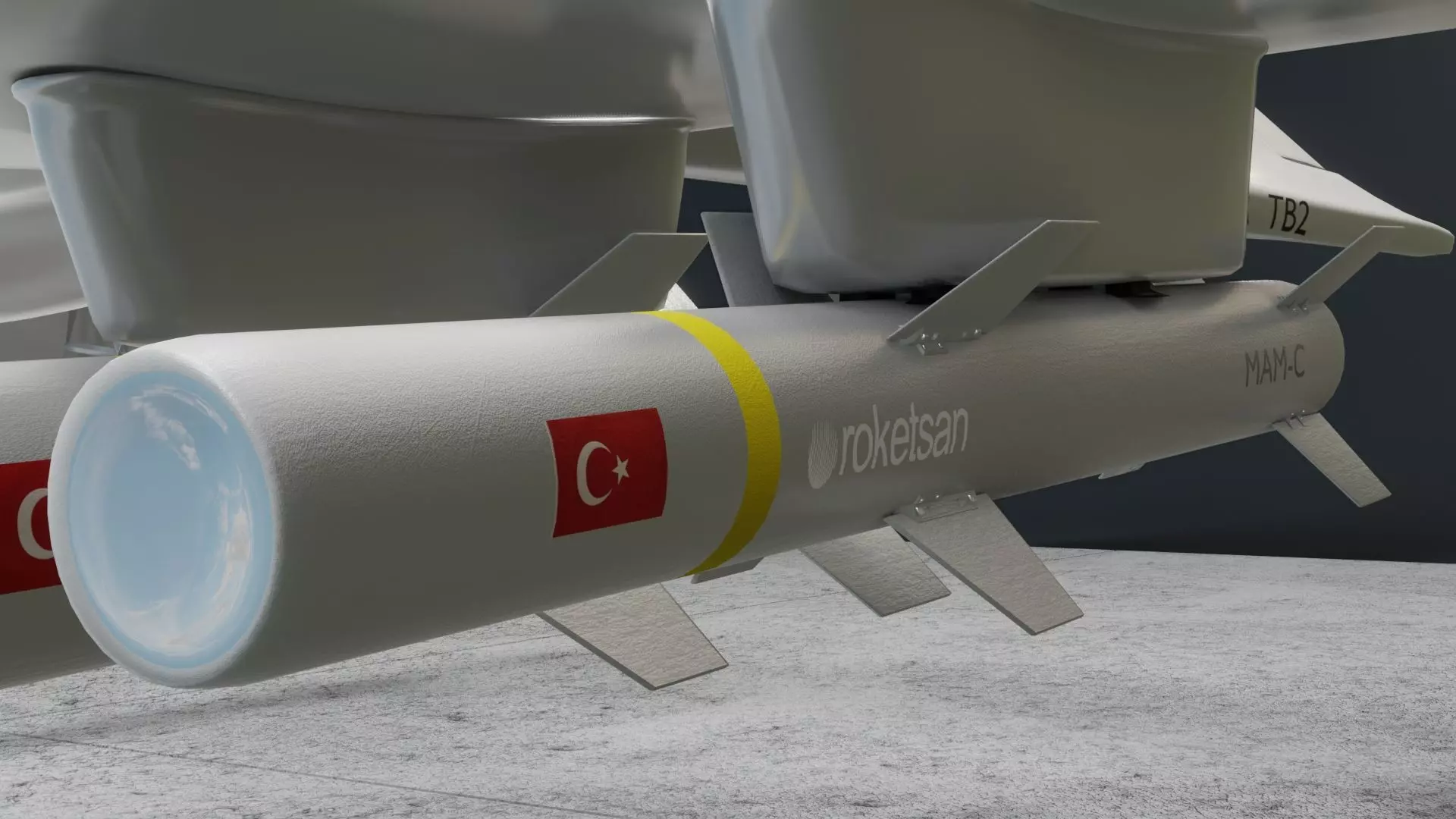 MAM L and MAM C    Micro Smart Munition  Bomb Low-poly 3D model_0