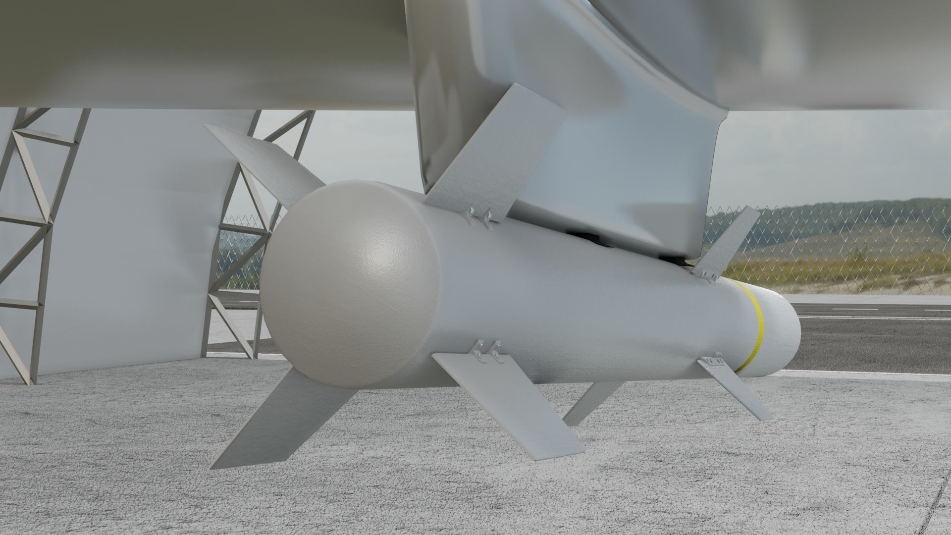 MAM L and MAM C    Micro Smart Munition  Bomb Low-poly 3D model_4