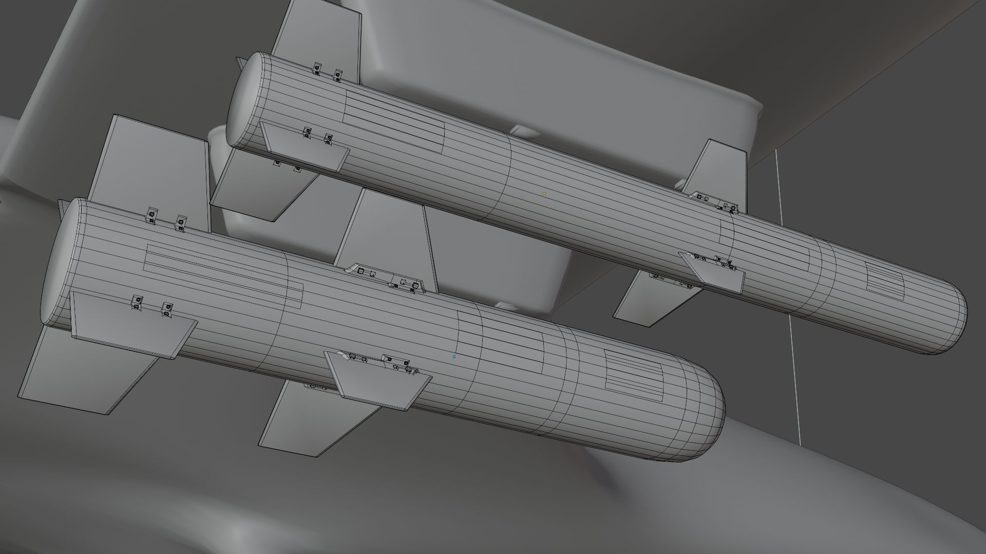 MAM L and MAM C    Micro Smart Munition  Bomb Low-poly 3D model_8