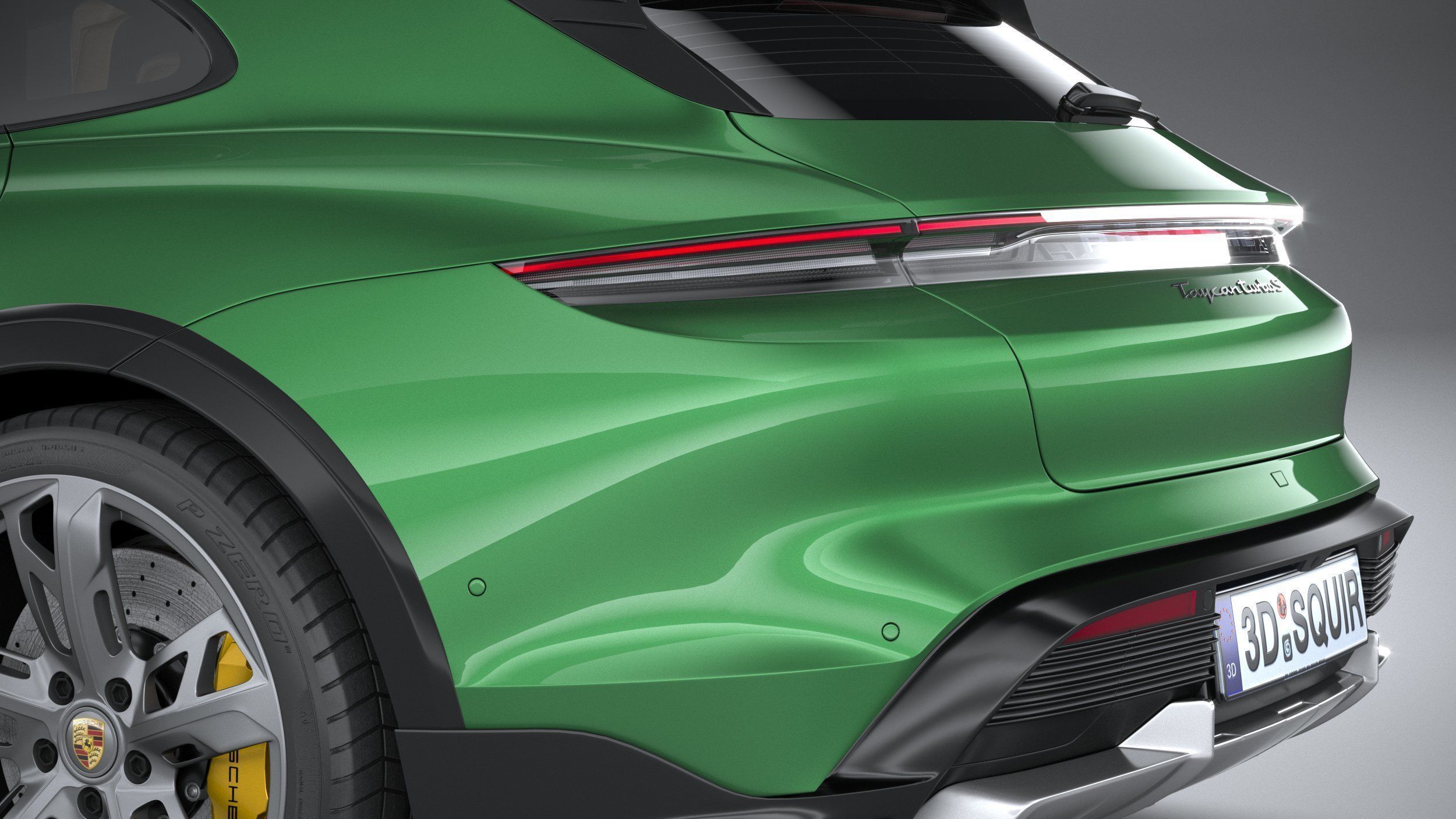 Porsche Taycan Turbo S Cross Turismo 2021 3D model_6