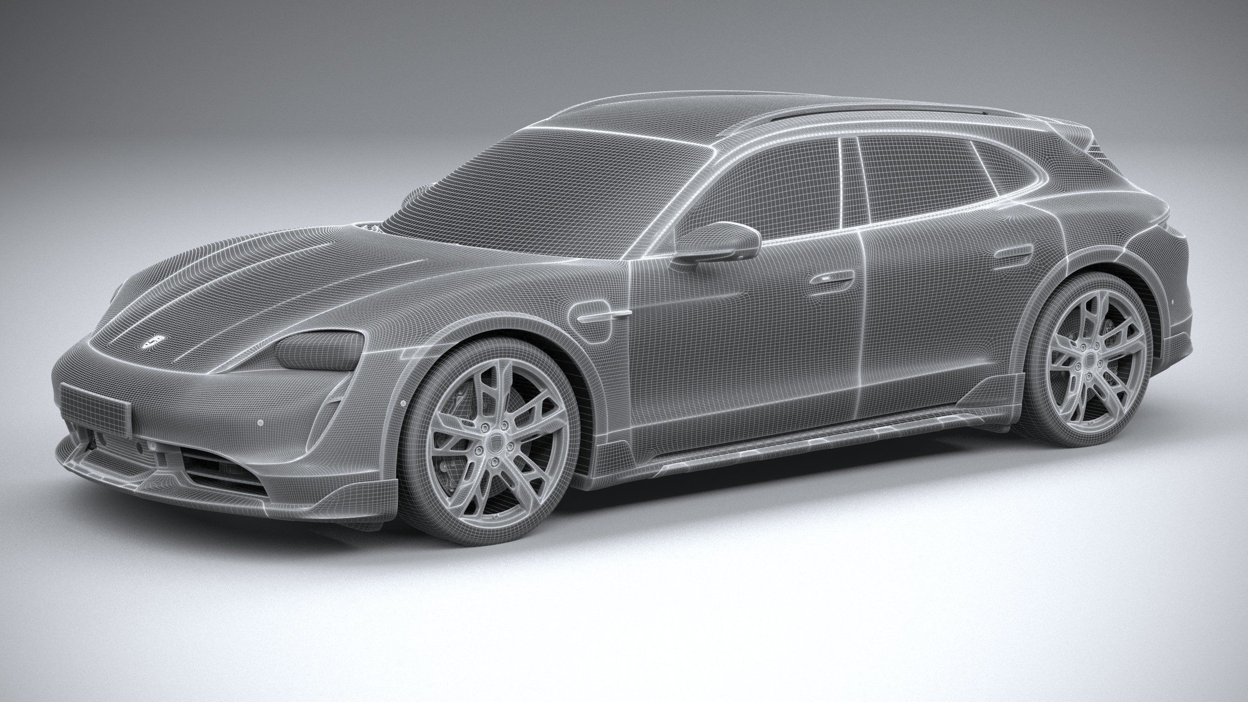 Porsche Taycan Turbo S Cross Turismo 2021 3D model_29