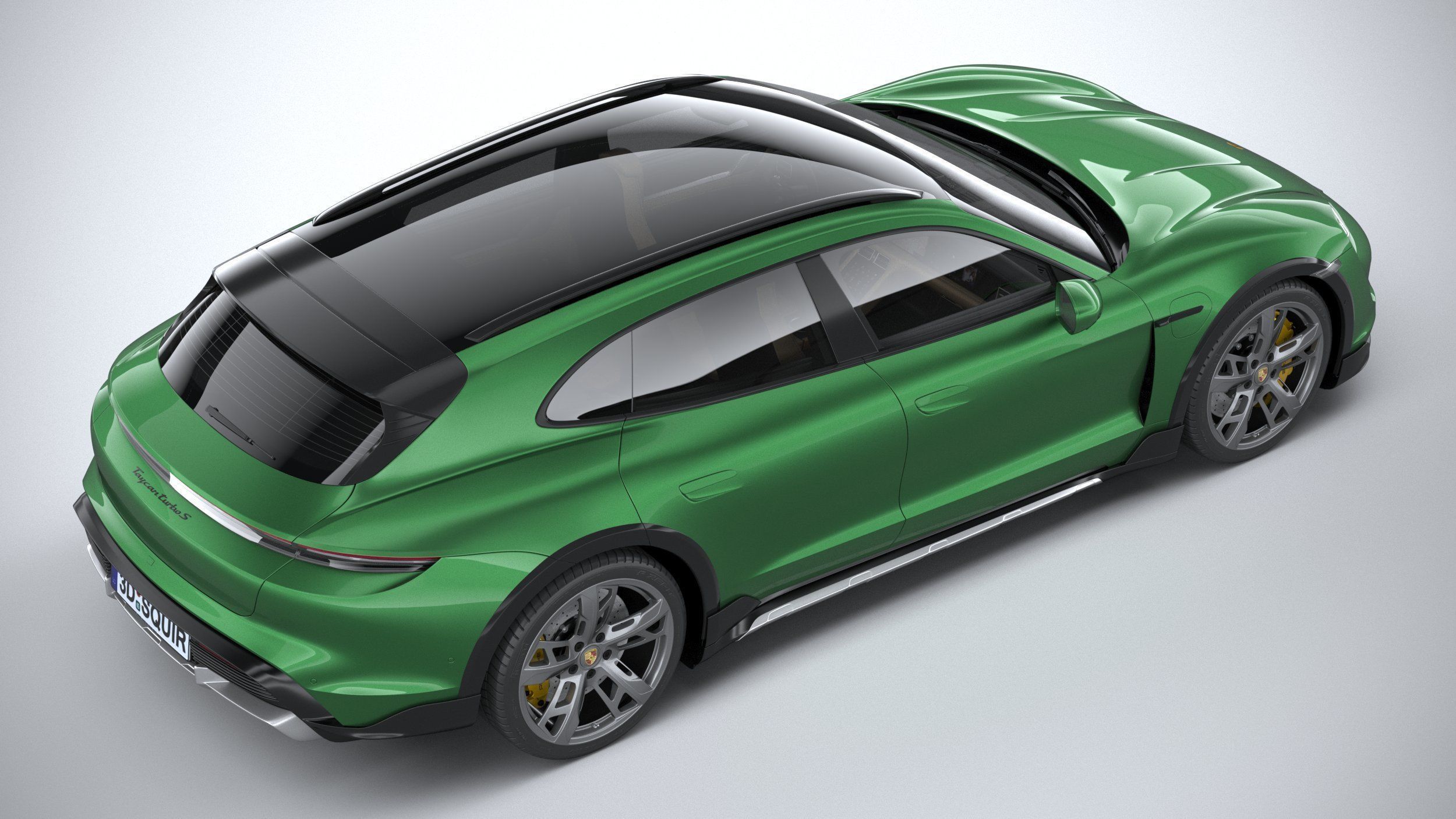 Porsche Taycan Turbo S Cross Turismo 2021 3D model_10