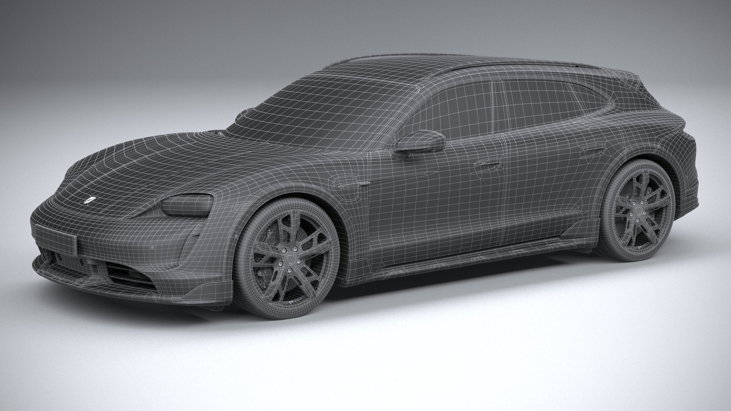 Porsche Taycan Turbo S Cross Turismo 2021 3D model_31