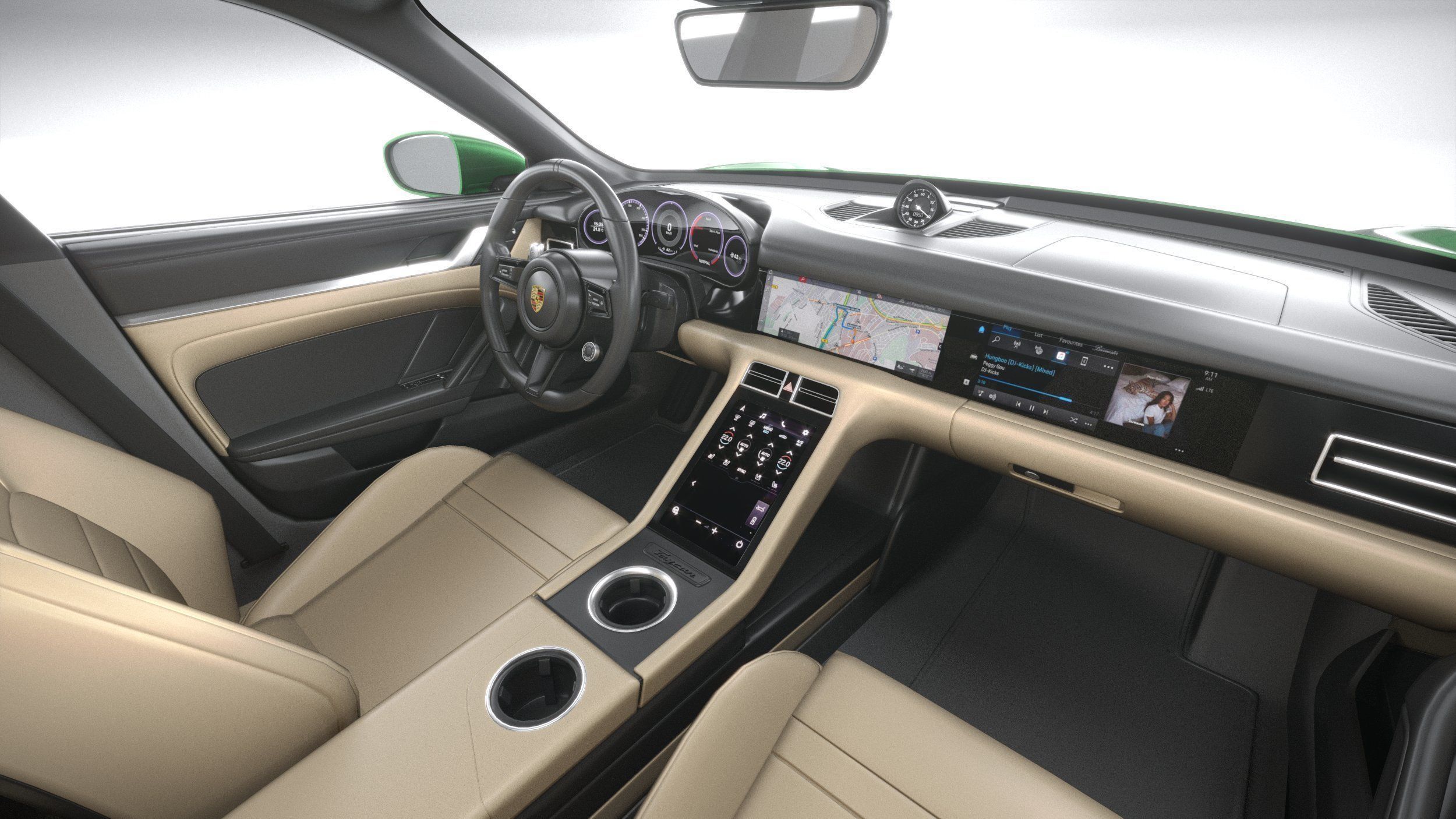 Porsche Taycan Turbo S Cross Turismo 2021 3D model_25