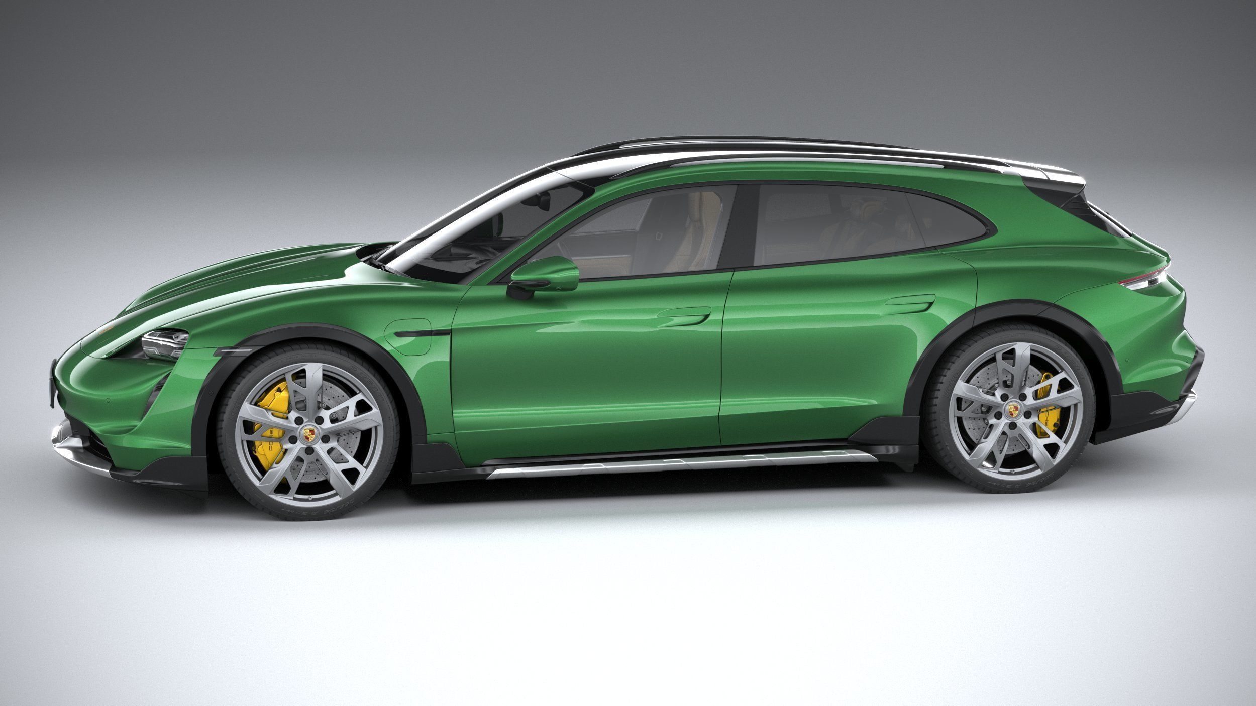 Porsche Taycan Turbo S Cross Turismo 2021 3D model_8