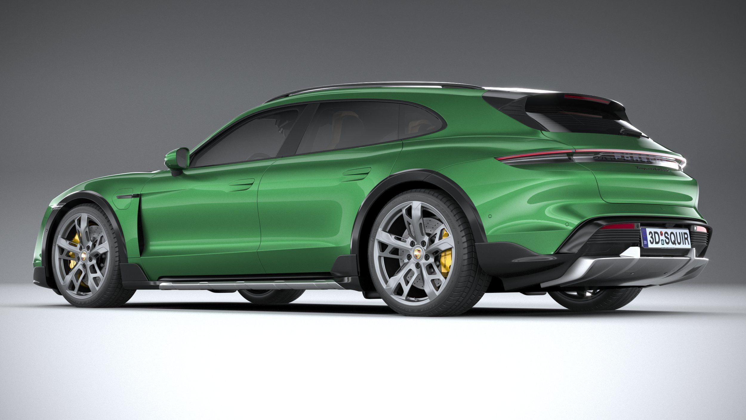 Porsche Taycan Turbo S Cross Turismo 2021 3D model_5