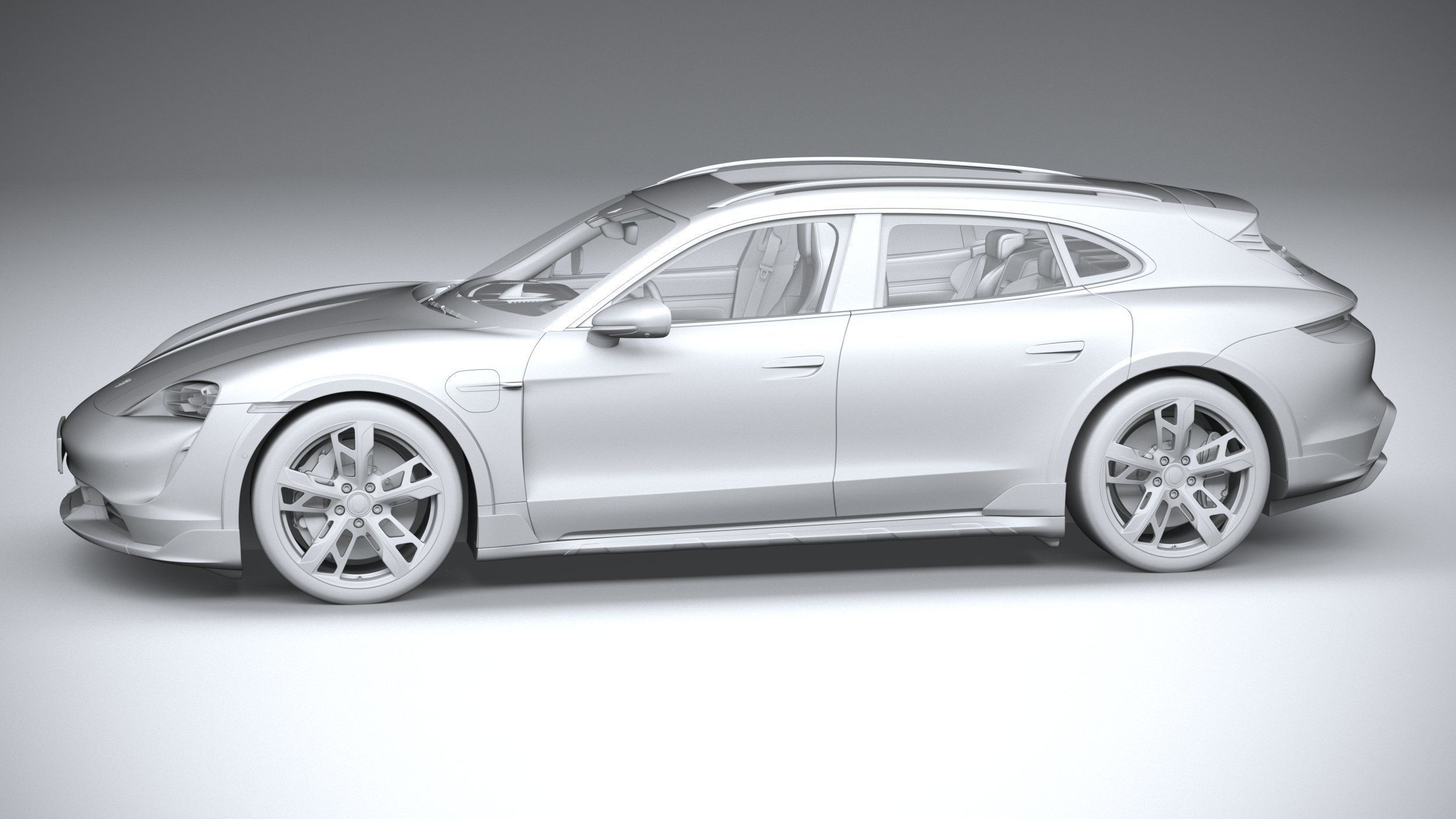 Porsche Taycan Turbo S Cross Turismo 2021 3D model_22