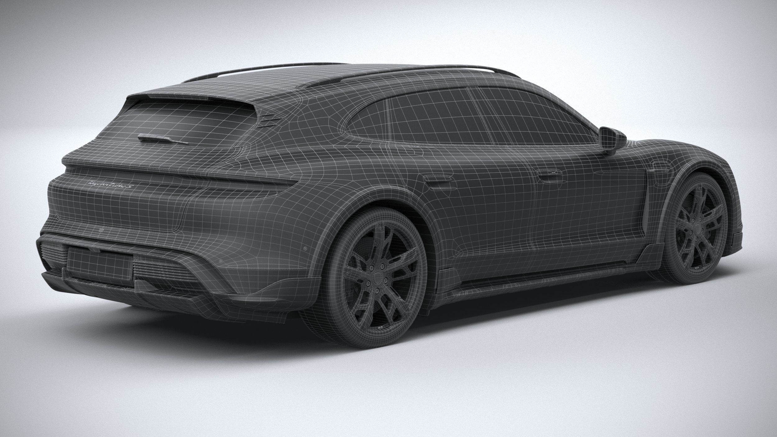 Porsche Taycan Turbo S Cross Turismo 2021 3D model_32