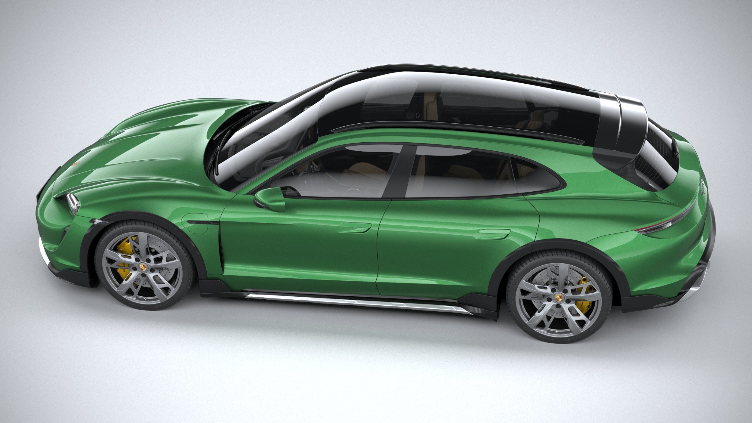 Porsche Taycan Turbo S Cross Turismo 2021 3D model_9