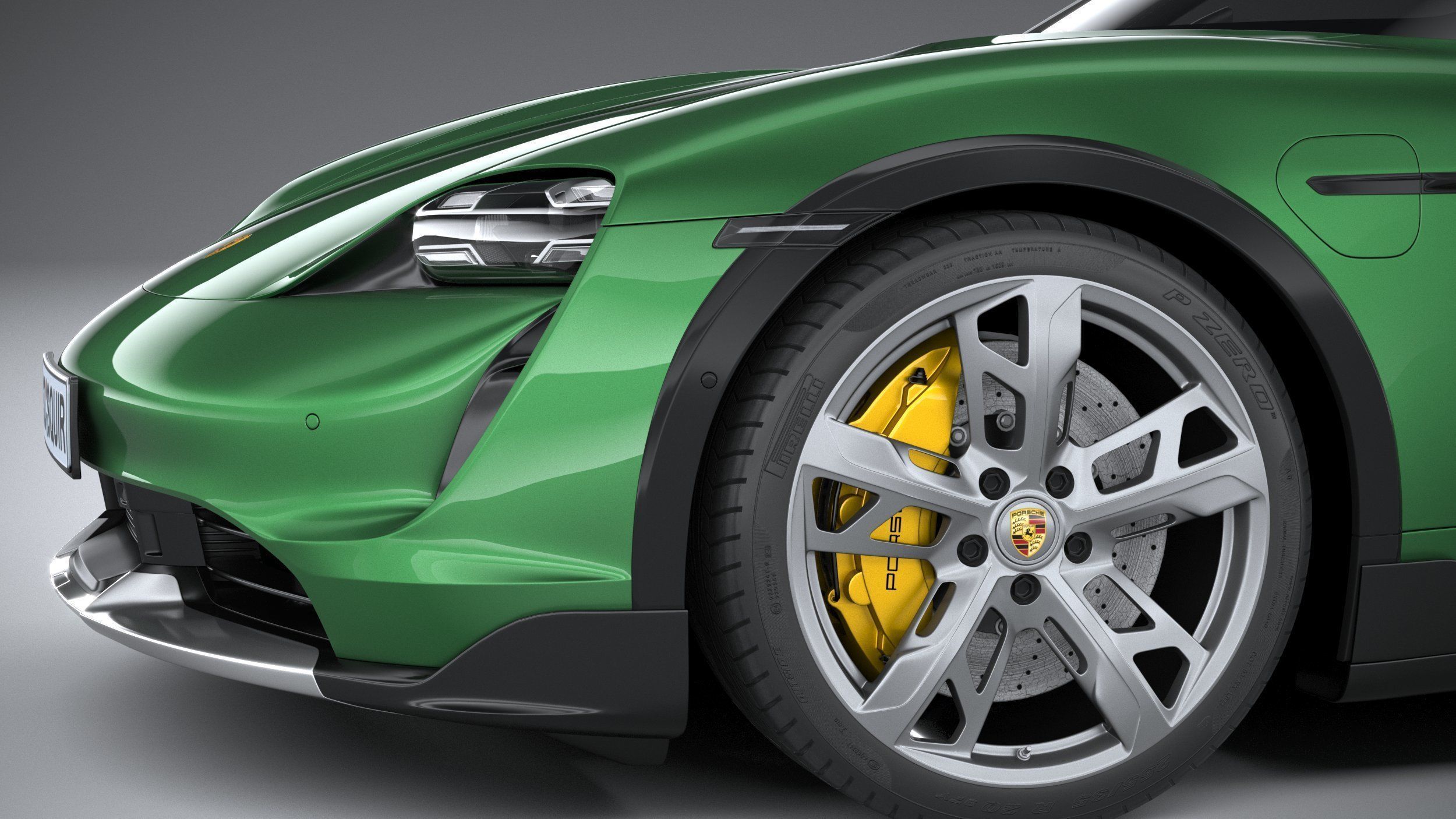 Porsche Taycan Turbo S Cross Turismo 2021 3D model_3