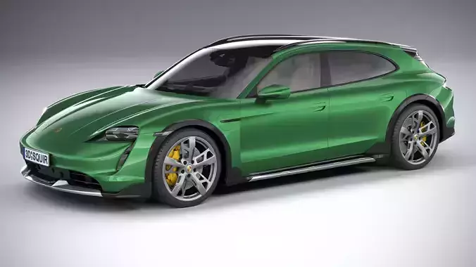 Porsche Taycan Turbo S Cross Turismo 2021 3D model