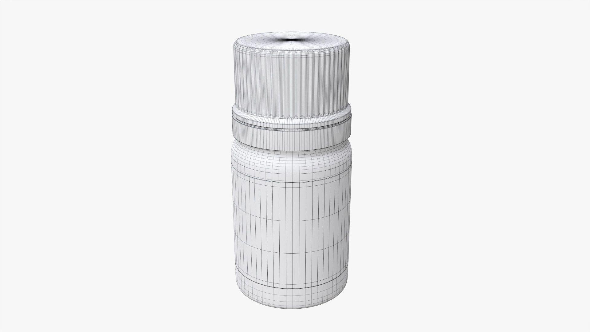 Supplement jar mockup 02 3D model_5