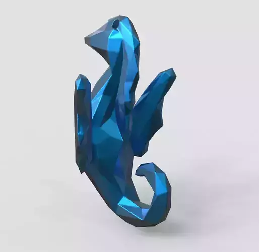 Sea Horse - Ocean Charm 3D Model - Hippocampus Printing Pendant 3D print model