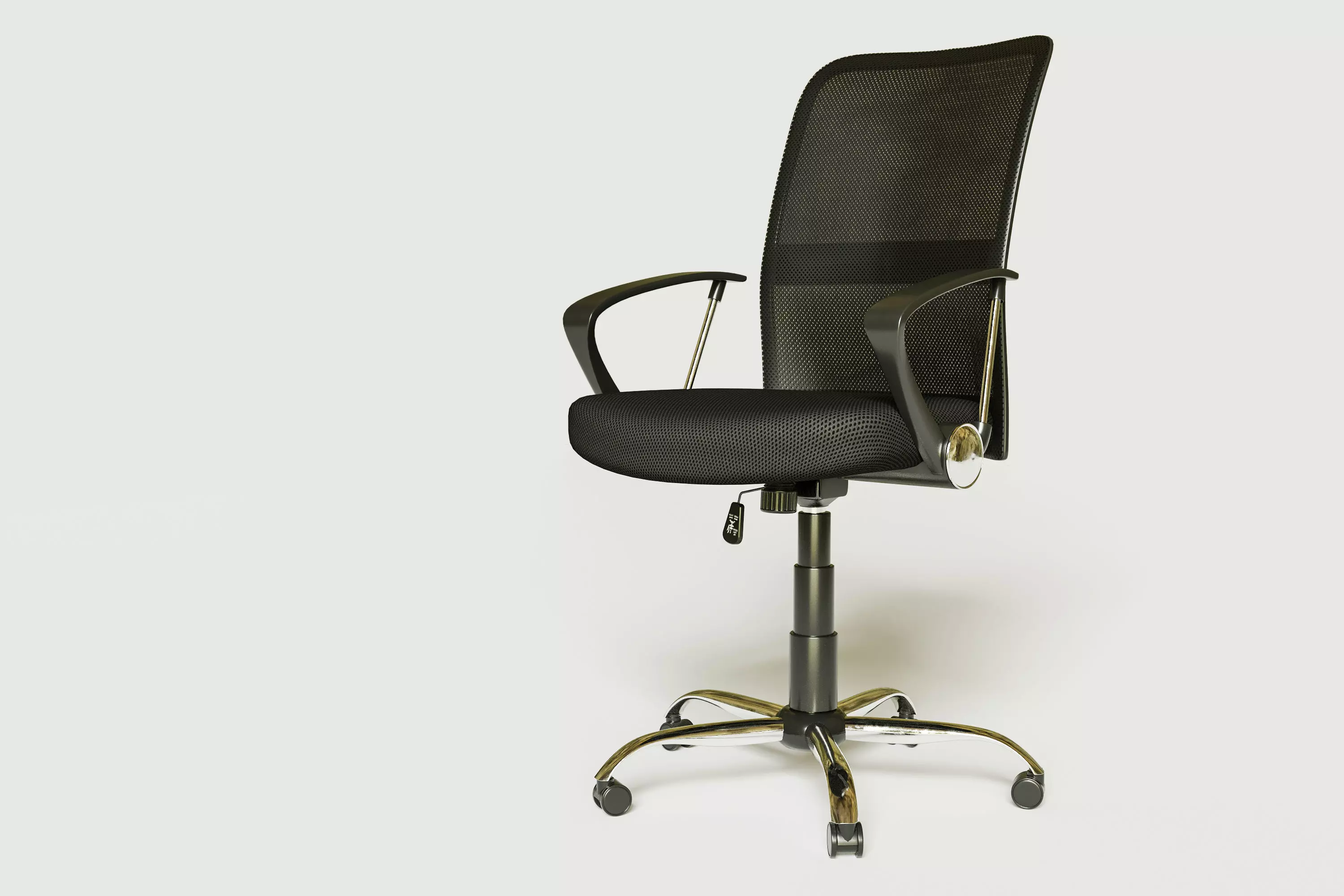 Silla de Oficina Operativa SO 004 Ergonomica Low-poly 3D model_0