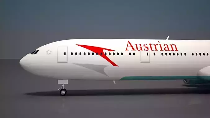 Autrian Airlines Boeing 777 300 ER 3D model